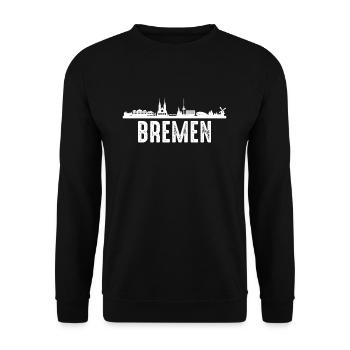Bremen - Unisex Sweatshirt - black - Front - Alina (178cm) & Michal (187cm)