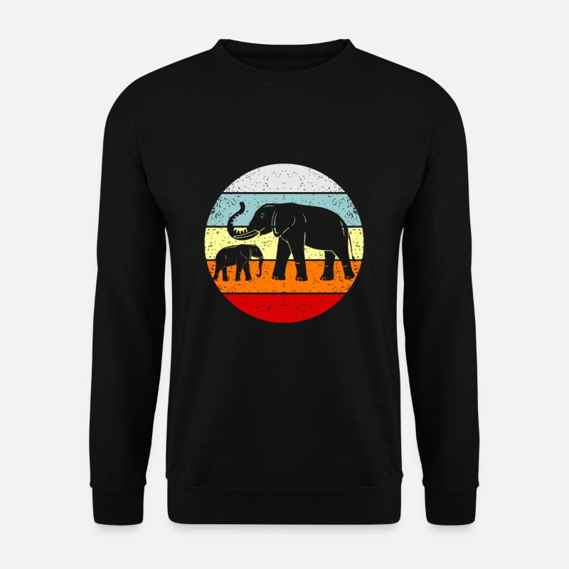 Elefant - Unisex Pullover - Schwarz