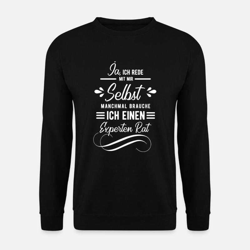 lustiger spruch - Unisex Pullover - Schwarz