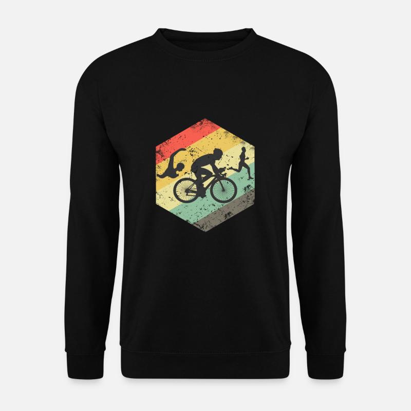 Triathlon Triathlet Geschenk Geschenkidee - Unisex Sweatshirt - black