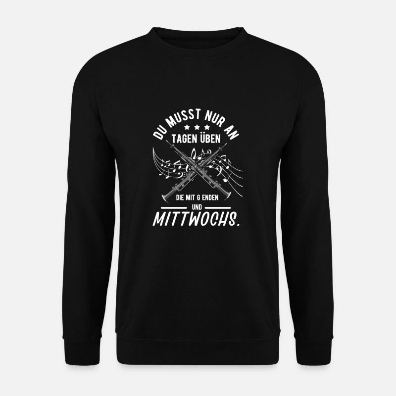 Klarinette - Unisex Pullover - Schwarz