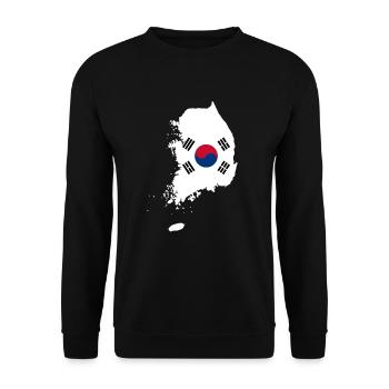Korea - Sweat-shirt Unisexe - noir - Devant - Alina (178cm) & Michal (187cm)