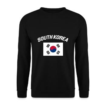 Korea - Sweat-shirt Unisexe - noir - Devant - Alina (178cm) & Michal (187cm)