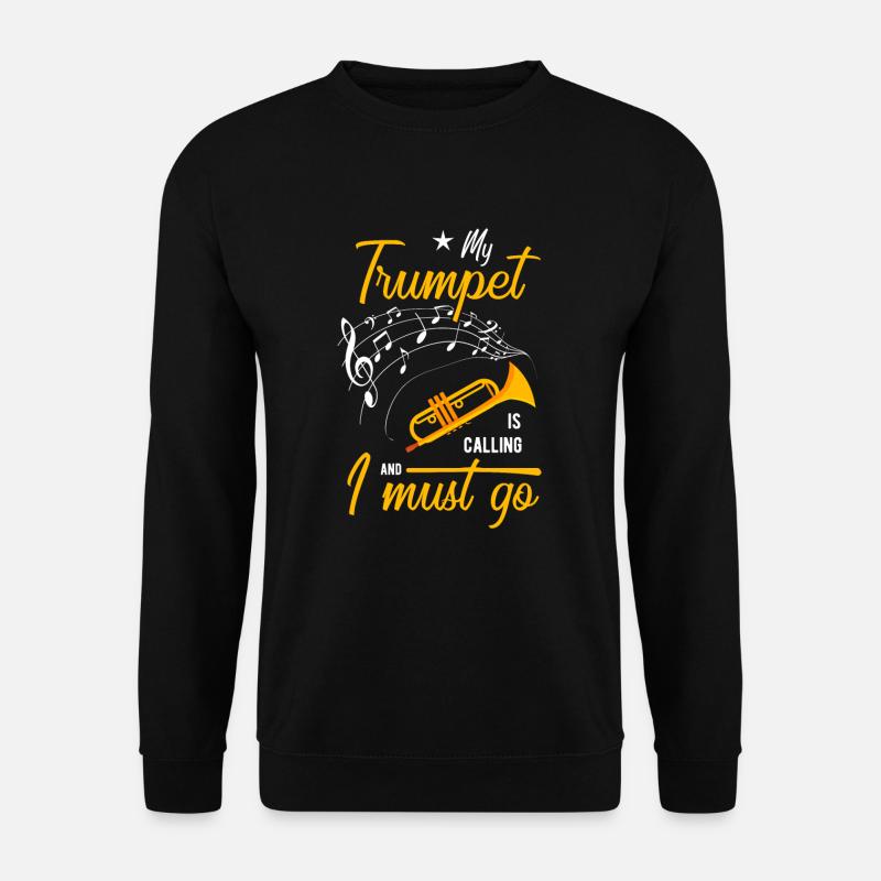 Trompete - Unisex Pullover - Schwarz