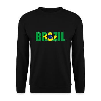 Brasilien - Unisex Pullover - Schwarz - Vorne - Alina (178cm) & Michal (187cm)