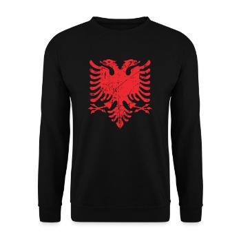 Albanie - Sweat-shirt Unisexe - noir - Devant - Alina (178cm) & Michal (187cm)