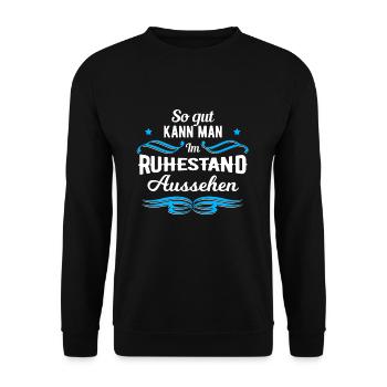 Pension de retraite - Sweat-shirt Unisexe - noir - Devant - Alina (178cm) & Michal (187cm)
