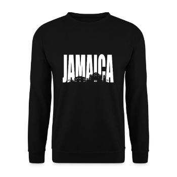 jamaica - Unisex Sweatshirt - black - Front - Alina (178cm) & Michal (187cm)