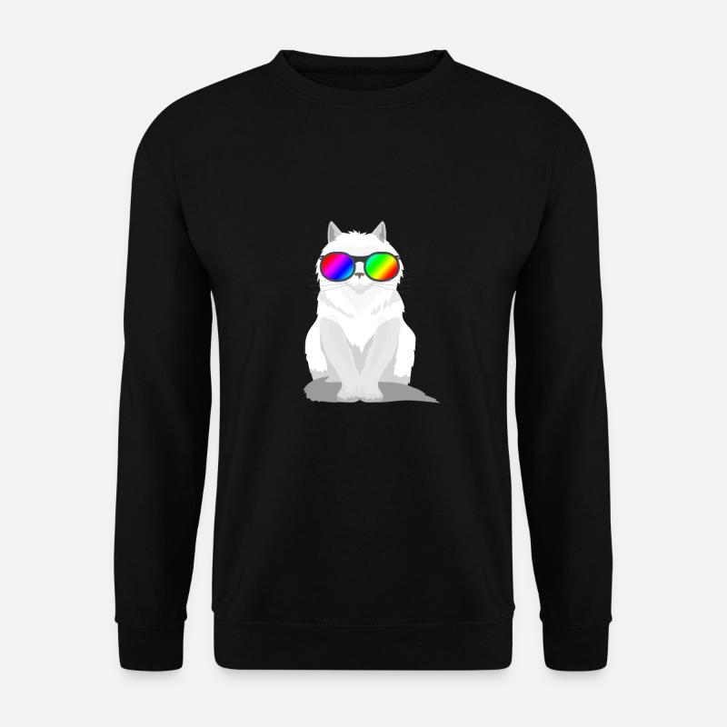 Katze lgbt - Unisex Pullover - Schwarz