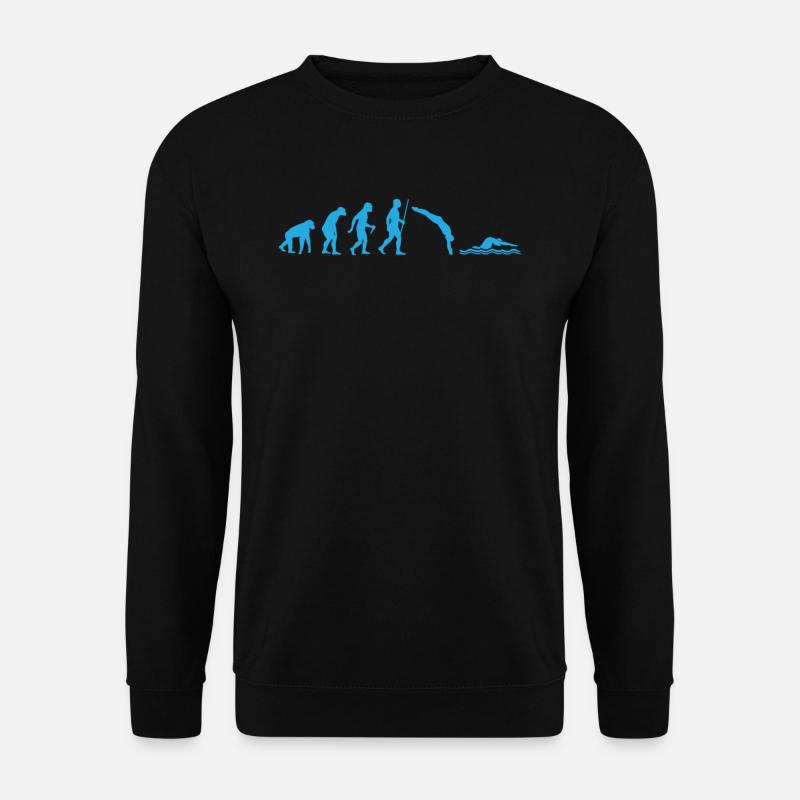 schwimmen - Unisex Pullover - Schwarz