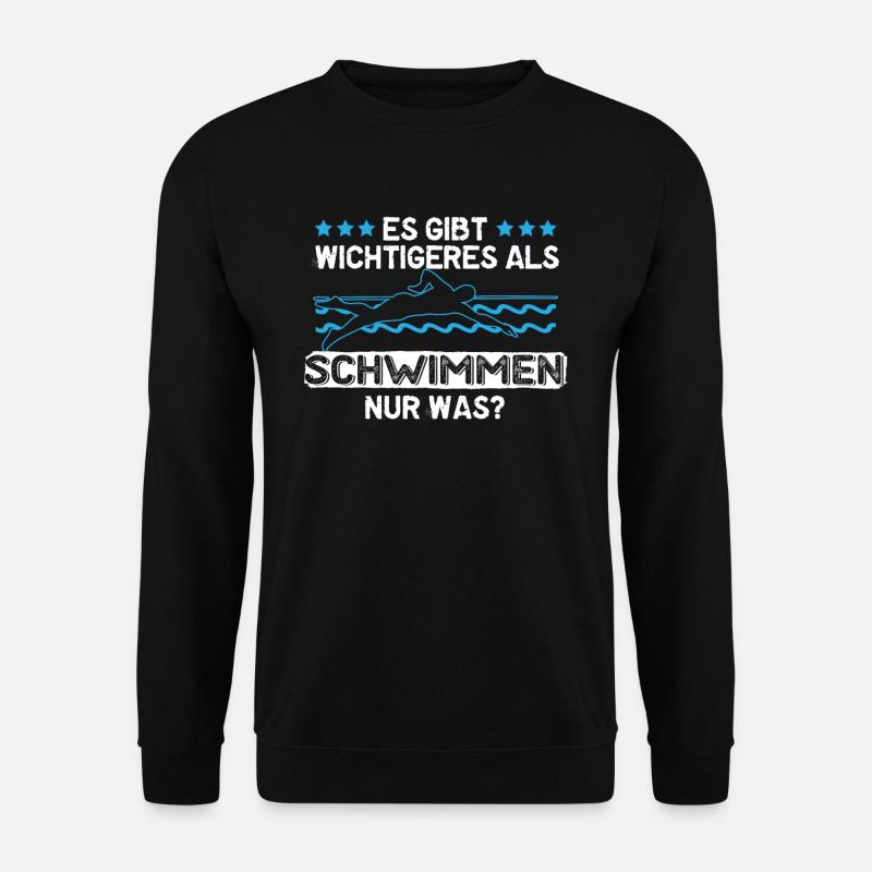 schwimmen - Unisex Pullover - Schwarz
