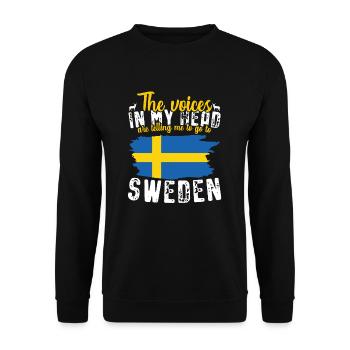 Suède - Sweat-shirt Unisexe - noir - Devant - Alina (178cm) & Michal (187cm)