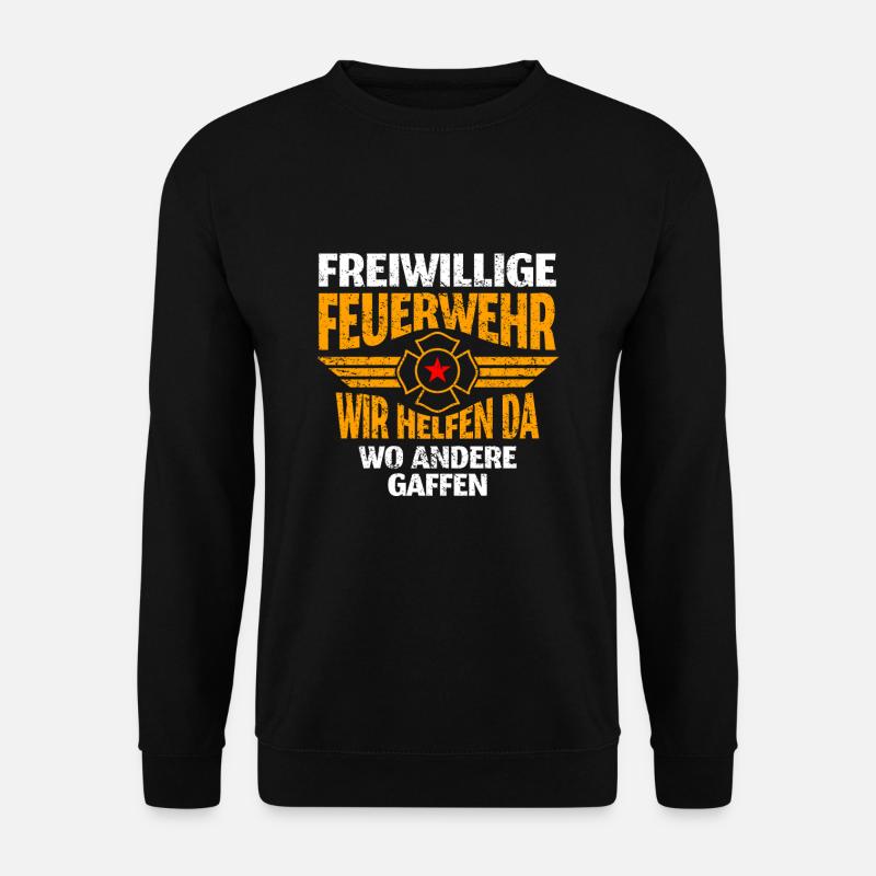 Feuerwehr - Unisex Pullover - Schwarz