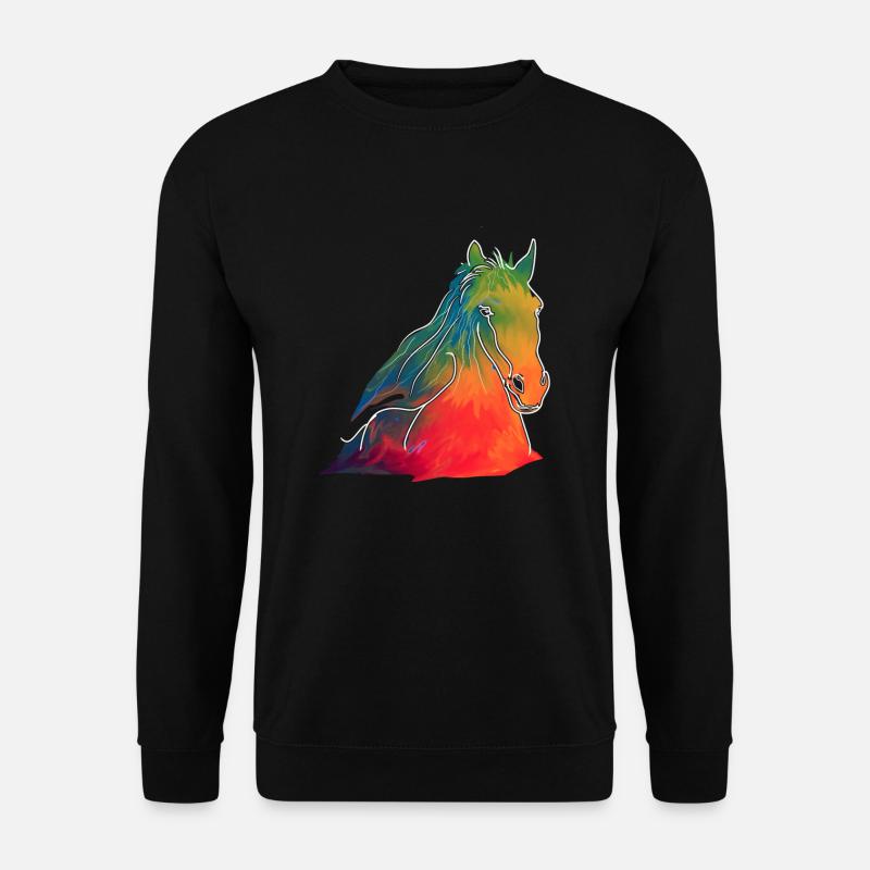 Pferd - Unisex Pullover - Schwarz