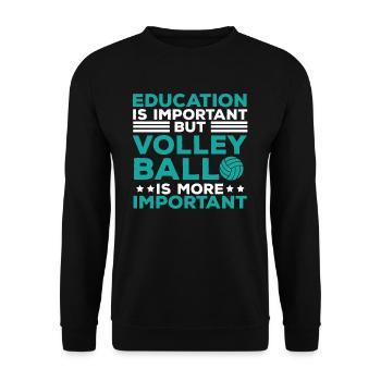 Volleyball - Unisex Pullover - Schwarz - Vorne - Alina (178cm) & Michal (187cm)