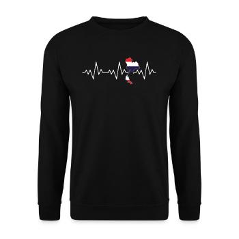 Thaïlande - Sweat-shirt Unisexe - noir - Devant - Alina (178cm) & Michal (187cm)