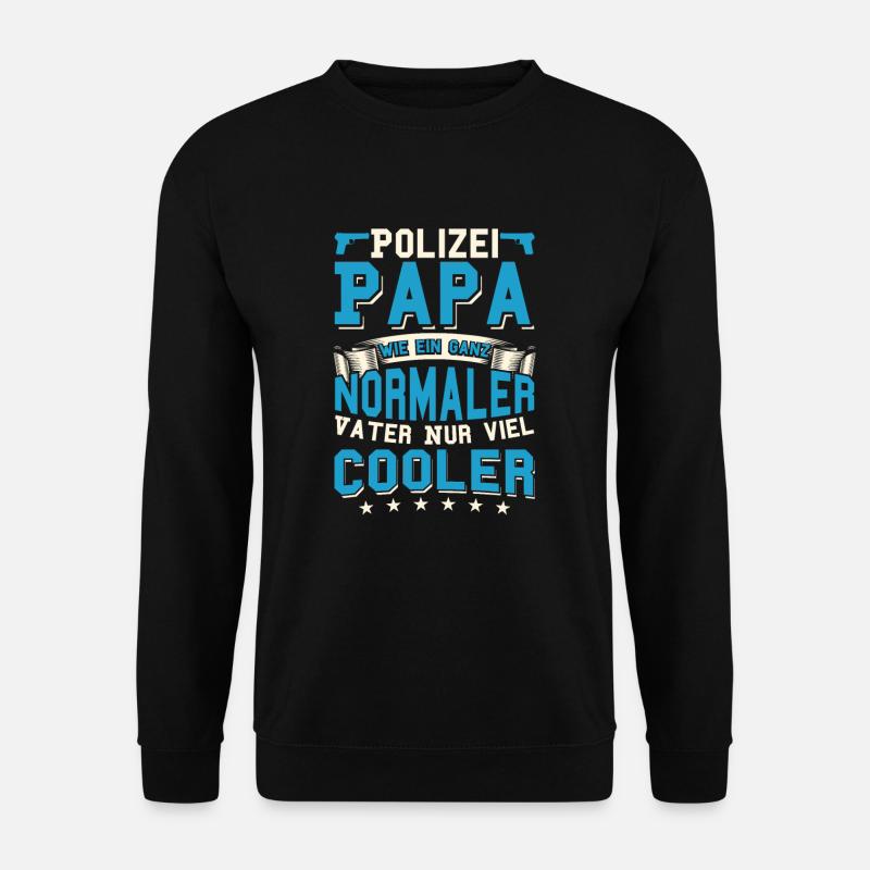 Polizei Polizist Polizeiauto Geschenk Geschenkidee - Unisex Pullover - Schwarz