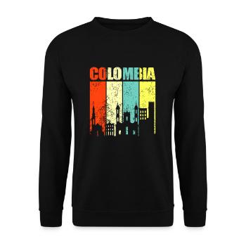 Colombia - Unisex Sweatshirt - black - Front - Alina (178cm) & Michal (187cm)