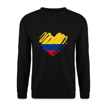 Colombia - Unisex Sweatshirt - black - Front - Alina (178cm) & Michal (187cm)