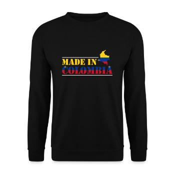 Kolumbien - Unisex Pullover - Schwarz - Vorne - Alina (178cm) & Michal (187cm)