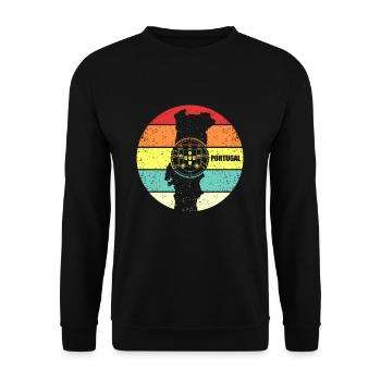 Portugal - Sweat-shirt Unisexe - noir - Devant - Alina (178cm) & Michal (187cm)