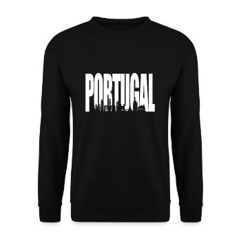 Portugal - Sweat-shirt Unisexe - noir - Devant - Alina (178cm) & Michal (187cm)