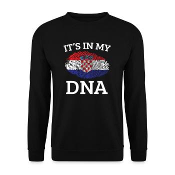 Kroatien - Unisex Pullover - Schwarz - Vorne - Alina (178cm) & Michal (187cm)