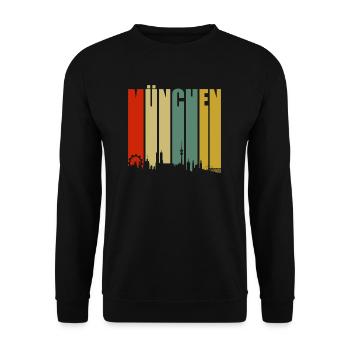 Munich - Unisex Sweatshirt - black - Front - Alina (178cm) & Michal (187cm)