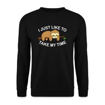 indolence - Sweat-shirt Unisexe - noir - Devant - Alina (178cm) & Michal (187cm)