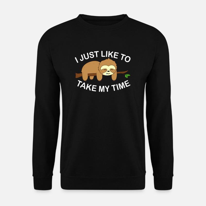 Faultier - Unisex Pullover - Schwarz