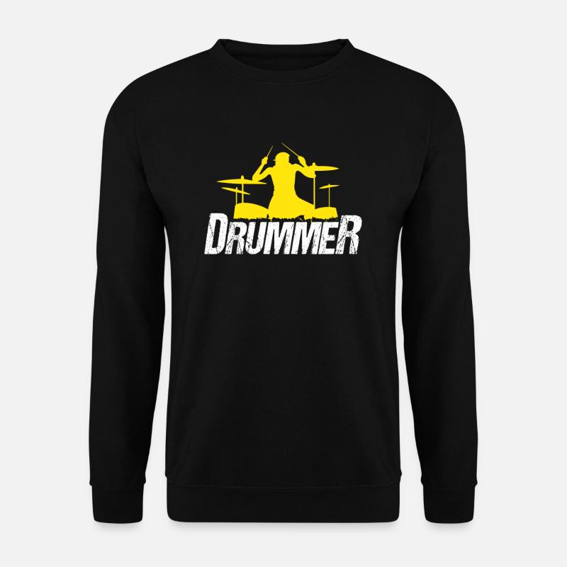 Schlagzeug - Unisex Pullover - Schwarz