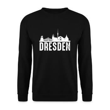 Dresden - Unisex Sweatshirt - black - Front - Alina (178cm) & Michal (187cm)