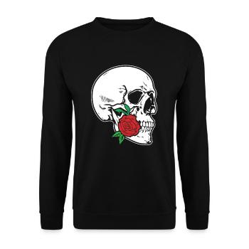 Tête de mort - Sweat-shirt Unisexe - noir - Devant - Alina (178cm) & Michal (187cm)