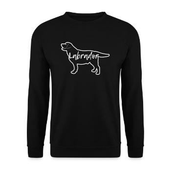 Labrador - Sweat-shirt Unisexe - noir - Devant - Alina (178cm) & Michal (187cm)