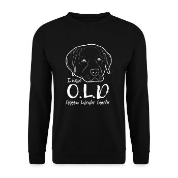 Labrador - Unisex Pullover - Schwarz - Vorne - Alina (178cm) & Michal (187cm)
