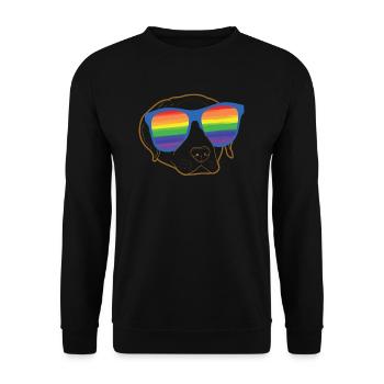 Labrador - Sweat-shirt Unisexe - noir - Devant - Alina (178cm) & Michal (187cm)