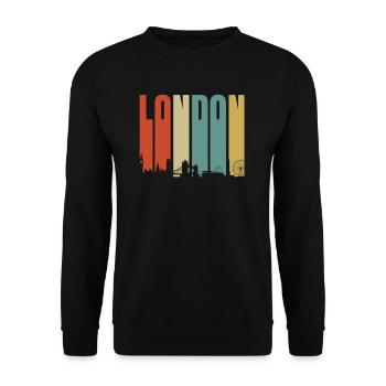 Londres - Sweat-shirt Unisexe - noir - Devant - Alina (178cm) & Michal (187cm)
