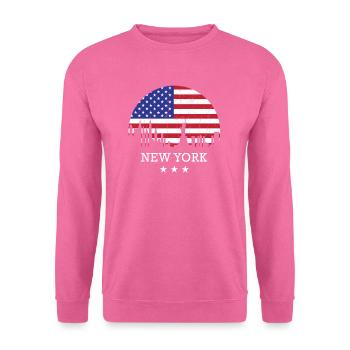 New York - Unisex Pullover - Pink - Vorne
