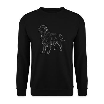 Golden retrievers - Sweat-shirt Unisexe - noir - Devant - Alina (178cm) & Michal (187cm)