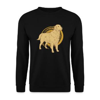 Golden retrievers - Sweat-shirt Unisexe - noir - Devant - Alina (178cm) & Michal (187cm)