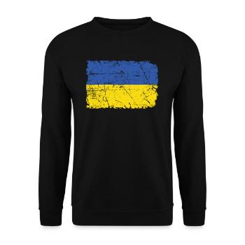 Ukraine - Sweat-shirt Unisexe - noir - Devant - Alina (178cm) & Michal (187cm)