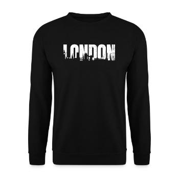Londres - Sweat-shirt Unisexe - noir - Devant - Alina (178cm) & Michal (187cm)