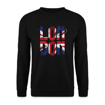 Londres - Sweat-shirt Unisexe - noir - Devant - Alina (178cm) & Michal (187cm)