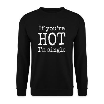 funny saying funny sayings - Unisex Sweatshirt - black - Front - Alina (178cm) & Michal (187cm)