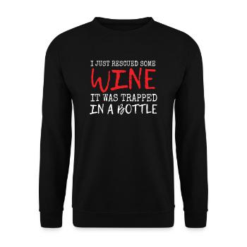 paroles drôles - Sweat-shirt Unisexe - noir - Devant - Alina (178cm) & Michal (187cm)