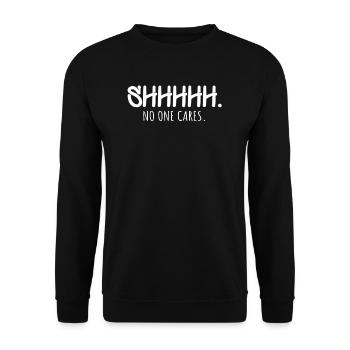 paroles drôles - Sweat-shirt Unisexe - noir - Devant - Alina (178cm) & Michal (187cm)