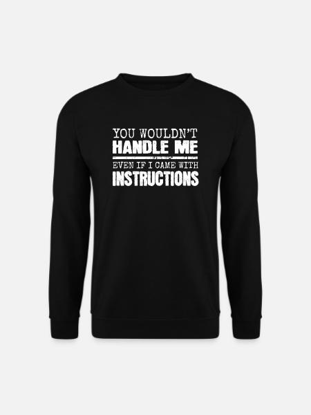 paroles drôles - Sweat-shirt Unisexe - noir