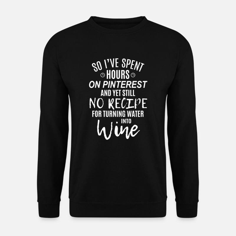 lustiger Spruch lustige sprüche - Unisex Pullover - Schwarz