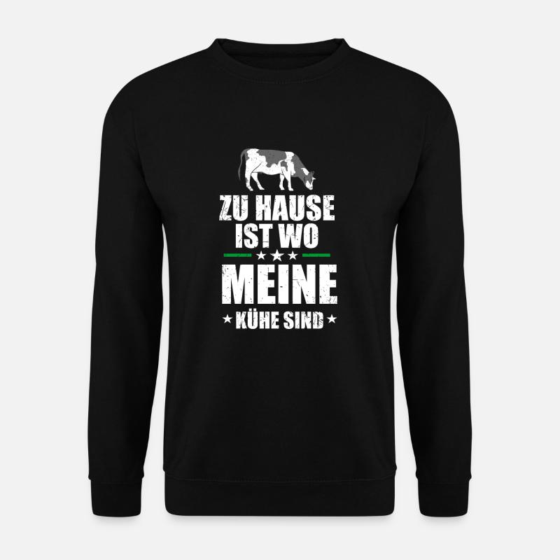 Kuh Kühe - Unisex Pullover - Schwarz