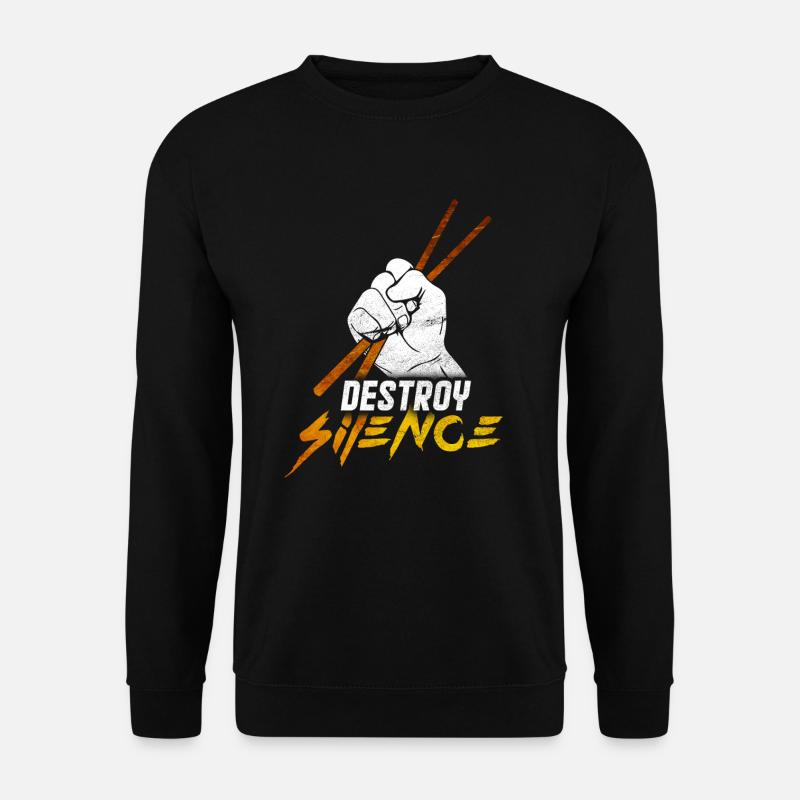 Schlagzeug - Unisex Pullover - Schwarz